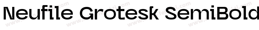 Neufile Grotesk SemiBold Extended字体转换